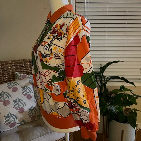 Authentic Vintage Christian Dior Sports Pattern Print Polo Longsleeve Size M - Picture 3 of 9